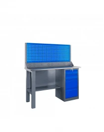 Стол-верстак слесарный однотумбовый, ВхШхГ 1473x1400x500, SLF 141.14.2-1R