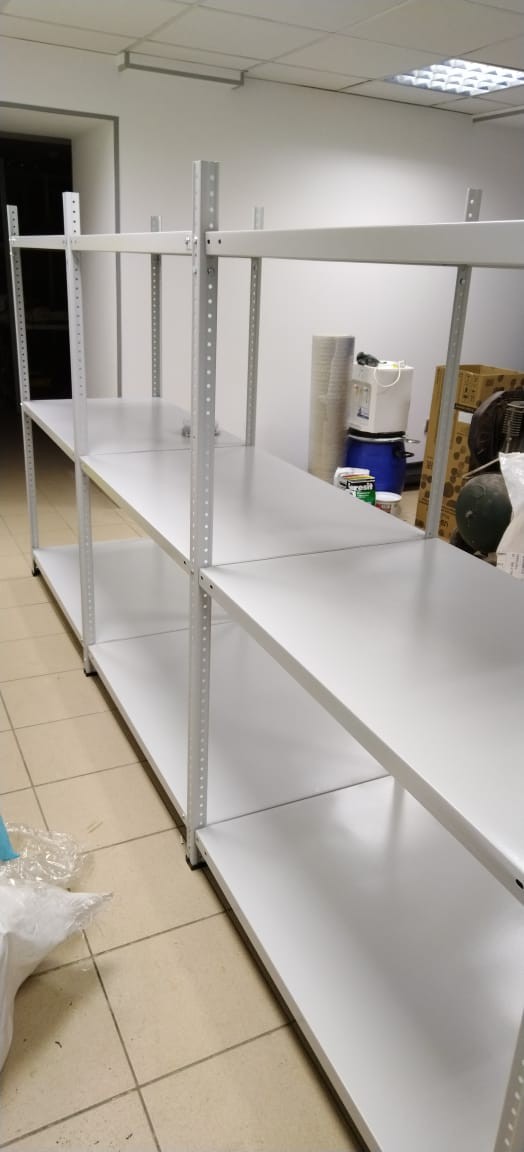 Стеллаж металлический Титан МС-500 1500х1000х600 3 полки купить в Казани Стеллаж металлический Титан МС-500 1500х1000х600 3 полки купить в Казани