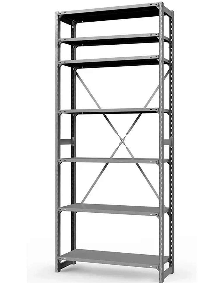 Стеллаж ТСУ 2200x700x500 7 полок (150 кг, перф) купить в Казани Стеллаж ТСУ 2200x700x500 7 полок (150 кг, перф) купить в Казани