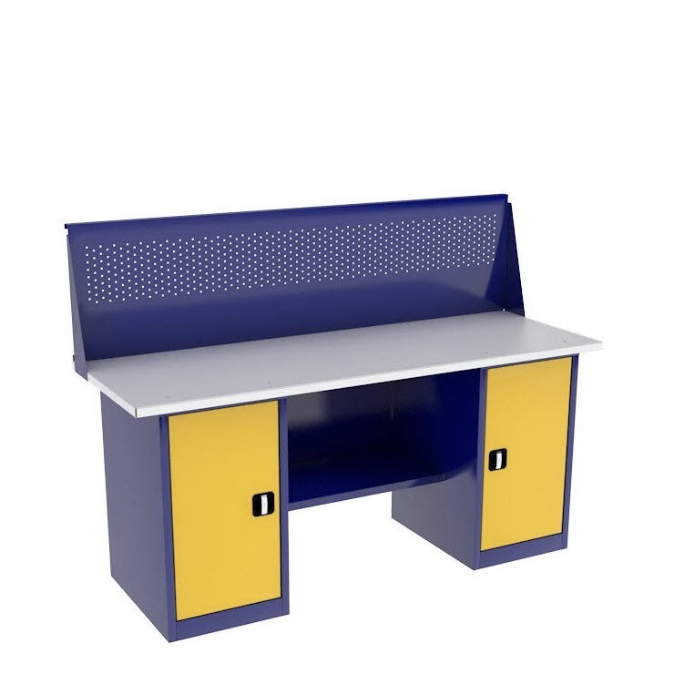 Верстак двухтумбовый ВП-5/1,9 с экраном купить в Казани