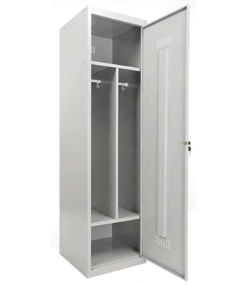 Шкаф для раздевалок усиленный ML-11-50D базовый модуль купить в Казани