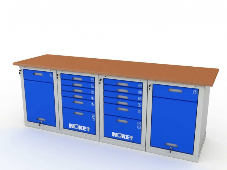 Верстак четырехтумбовый WOKER PRO 42662.2400 купить в Казани