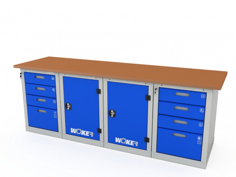 Верстак четырехтумбовый WOKER PRO 44114.2400 купить в Казани