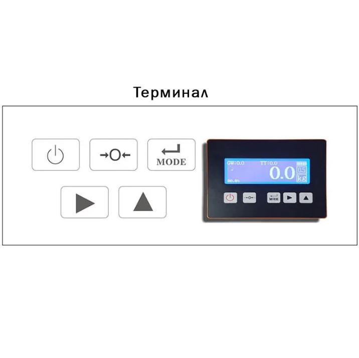 Гидравлическая рохля с весами CBY-I 2000 PDP (г/п 2000 кг, вилы 1150x550 мм) NIULI купить в Казани