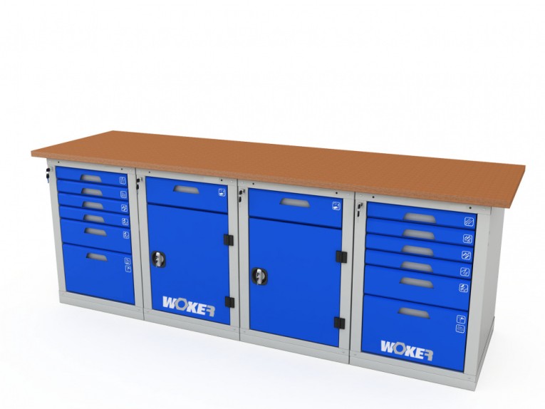 Верстак четырехтумбовый WOKER PRO 46226.2400 купить в Казани
