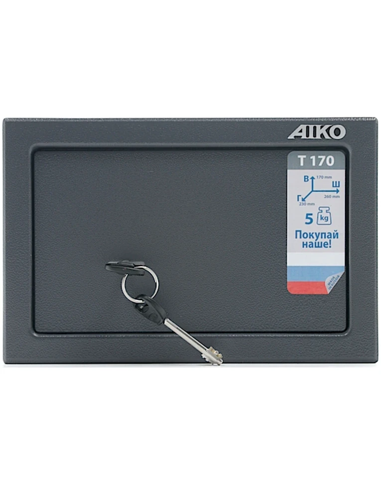 Мебельный сейф Aiko T-170 KL, вид спереди Мебельный сейф Aiko T-170 KL, вид спереди