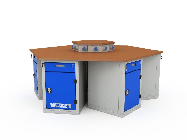 Верстак шеститумбовый WOKER PRO 6002.2500 купить в Казани Верстак шеститумбовый WOKER PRO 6002.2500 купить в Казани