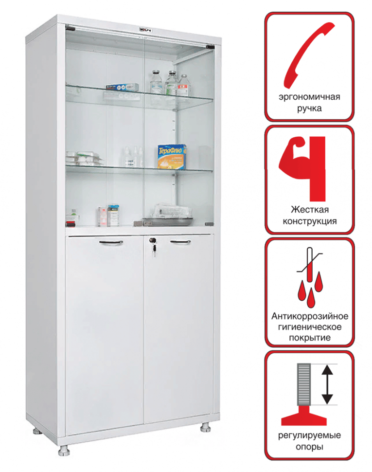 Медицинский шкаф HILFE МД 2 1780/SG купить в Казани