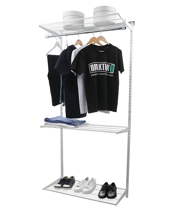 Гардеробная система Практик Home Basic G90 белая купить в Казани Гардеробная система Практик Home Basic G90 белая купить в Казани