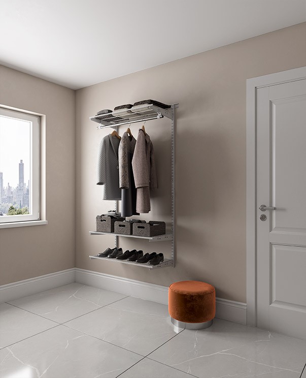 Гардеробная система Практик Home Basic G90 белая купить в Казани Гардеробная система Практик Home Basic G90 белая купить в Казани