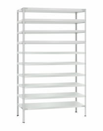 Стеллаж металлический Титан МС-500 3000х1200х500 10 полок Стеллаж металлический Титан МС-500 3000х1200х500 10 полок