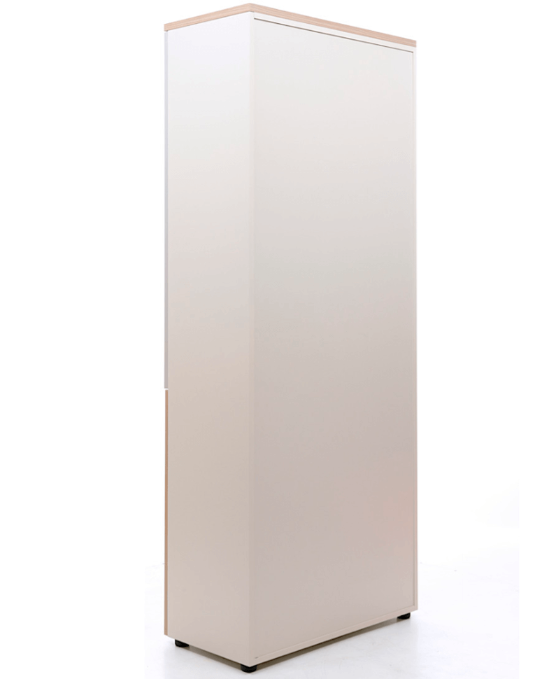 Шкаф NW 2080/2G со стеклом вяз натуральный/бежевый купить в Казани