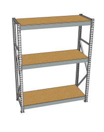 Стеллаж грузовой СГР 2500x2100x1000 3 полки (ДСП)