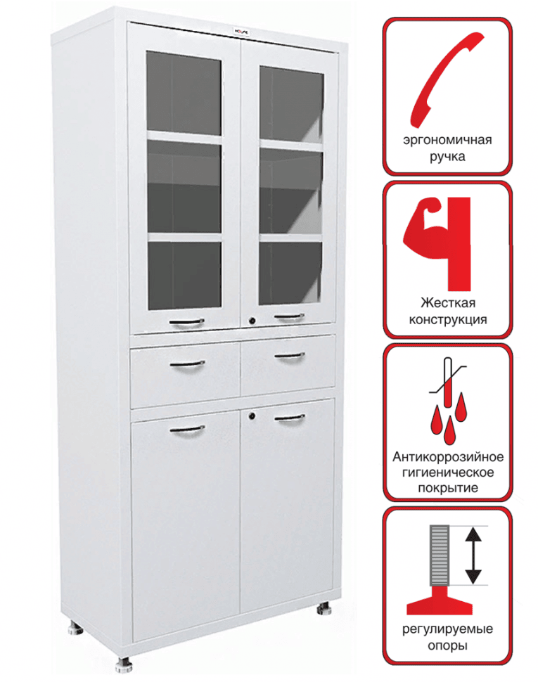 Медицинский шкаф HILFE МД 2 1780 R-1 купить в Казани