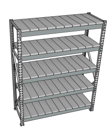 Стеллаж грузовой СГР 2500x900x800 5 полок (металл) Стеллаж грузовой СГР 2500x900x800 5 полок (металл)