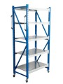 Стеллаж мобильный БиКом СТ-4 300x90x70 5 полок
