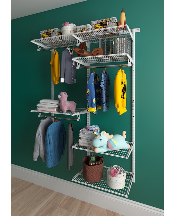 Гардеробная система Практик Home Optima G120 белая купить в Казани