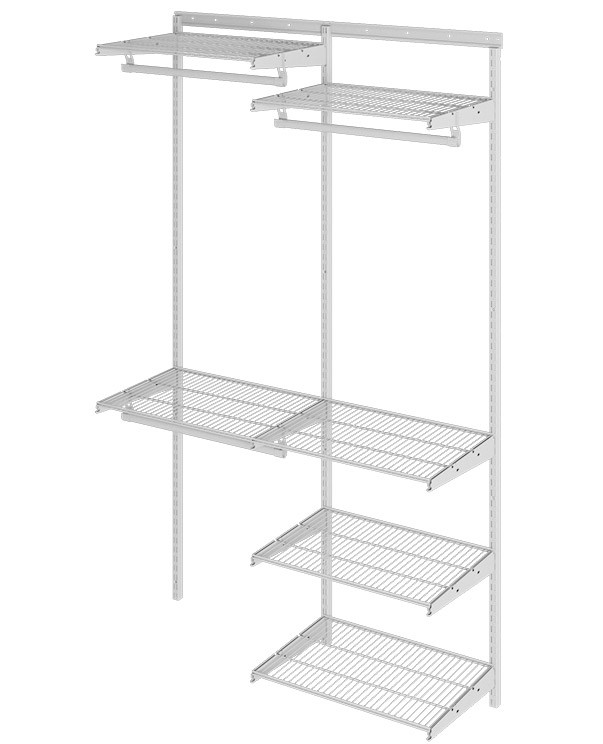 Гардеробная система Практик Home Optima G120 белая купить в Казани