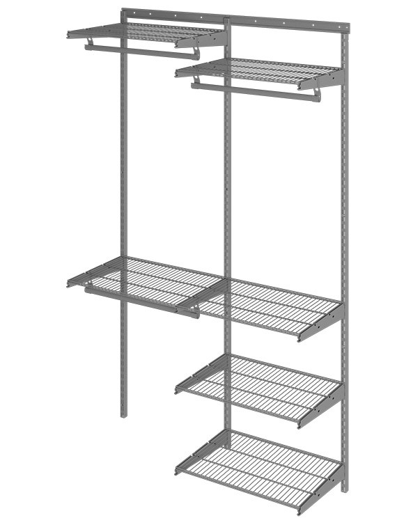 Гардеробная система Практик Home Optima G120 графит купить в Казани