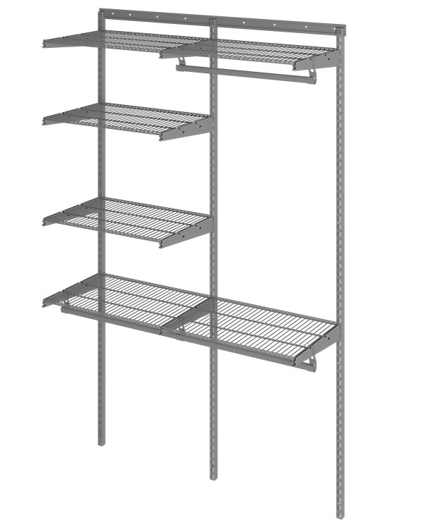 Гардеробная система Практик Home Optima G120 графит купить в Казани