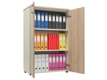 Шкаф NW 1280 закрытый вяз натуральный/бежевый