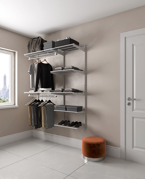 Гардеробная система Практик Home Optima G150 белая купить в Казани