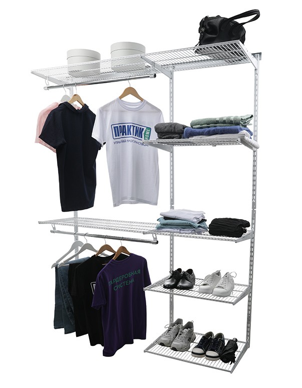 Гардеробная система Практик Home Optima G180 белая купить в Казани