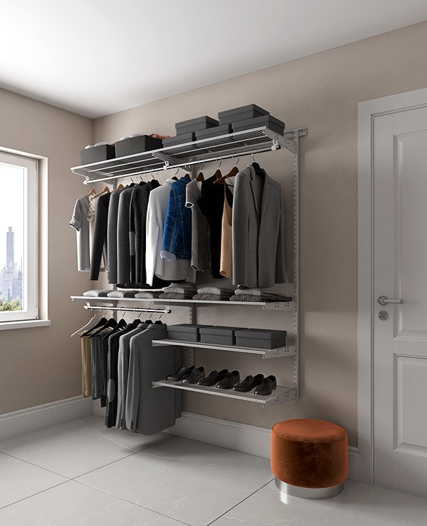 Гардеробная система Практик Home Optima G180 белая купить в Казани