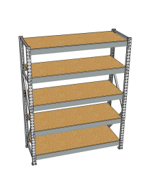 Стеллаж грузовой СГР 3000x1500x400 5 полок (ДСП)