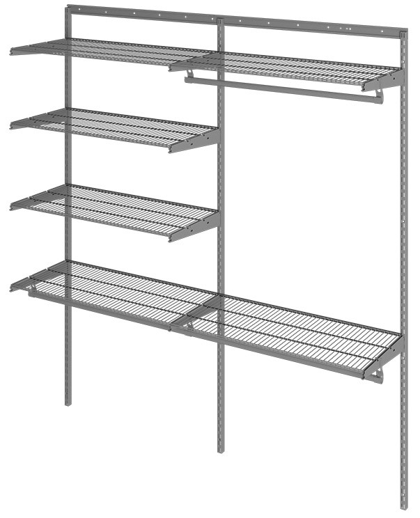 Гардеробная система Практик Home Optima G180 графит купить в Казани
