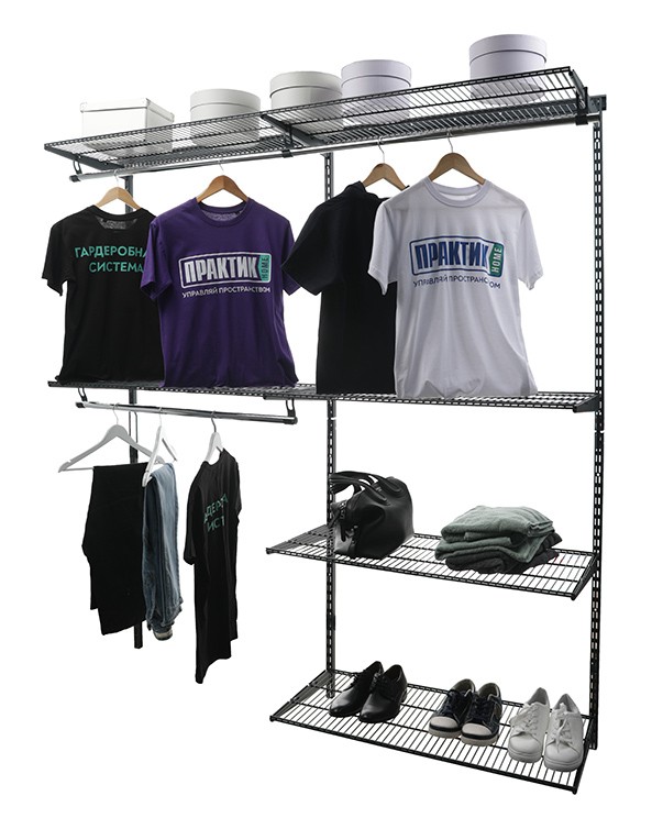 Гардеробная система Практик Home Optima G180 графит купить в Казани