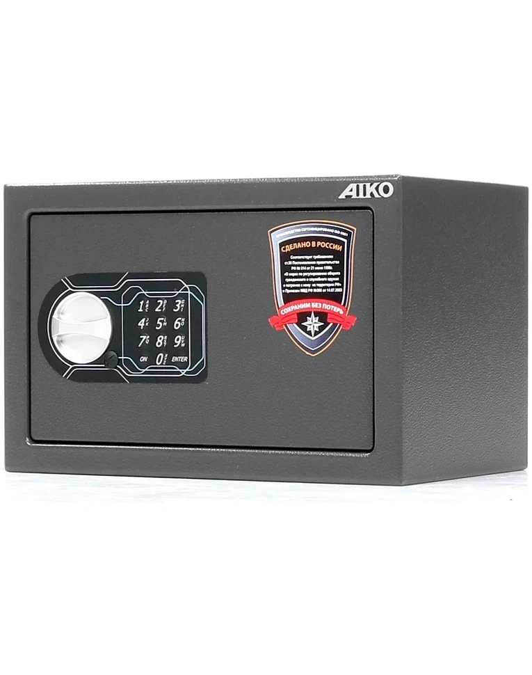 Сейф для пистолета Aiko TT-200 EL, закрытый вид справа Сейф для пистолета Aiko TT-200 EL, закрытый вид справа
