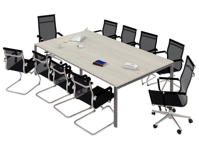 Стол для переговоров NT 320х144 вяз натуральный/антрацит купить в Казани Стол для переговоров NT 320х144 вяз натуральный/антрацит купить в Казани