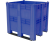 BoxPallet 1300х1150х1250 сплошной, на 3 полозьях синий купить в Казани