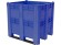 BoxPallet 1300х1150х1250 сплошной, на 3 полозьях синий купить в Казани