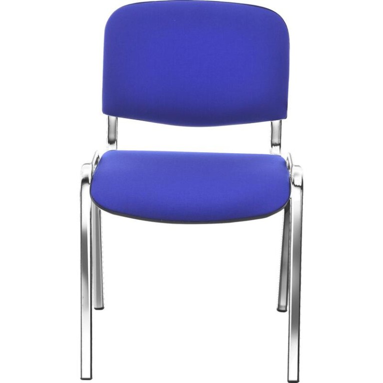 Стул Изо (синяя ткань, хром) купить в Казани