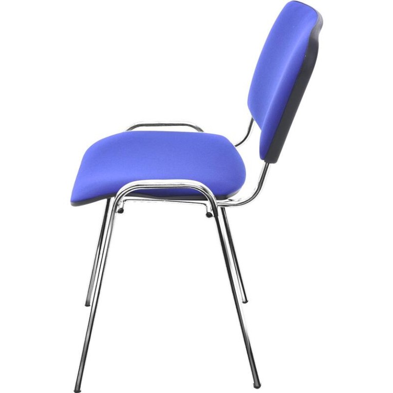 Стул Изо (синяя ткань, хром) купить в Казани