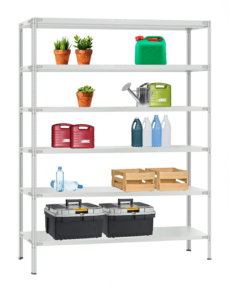 Стеллаж металлический Титан МС-900 3000x1000x300 6 полок купить в Казани Стеллаж металлический Титан МС-900 3000x1000x300 6 полок купить в Казани