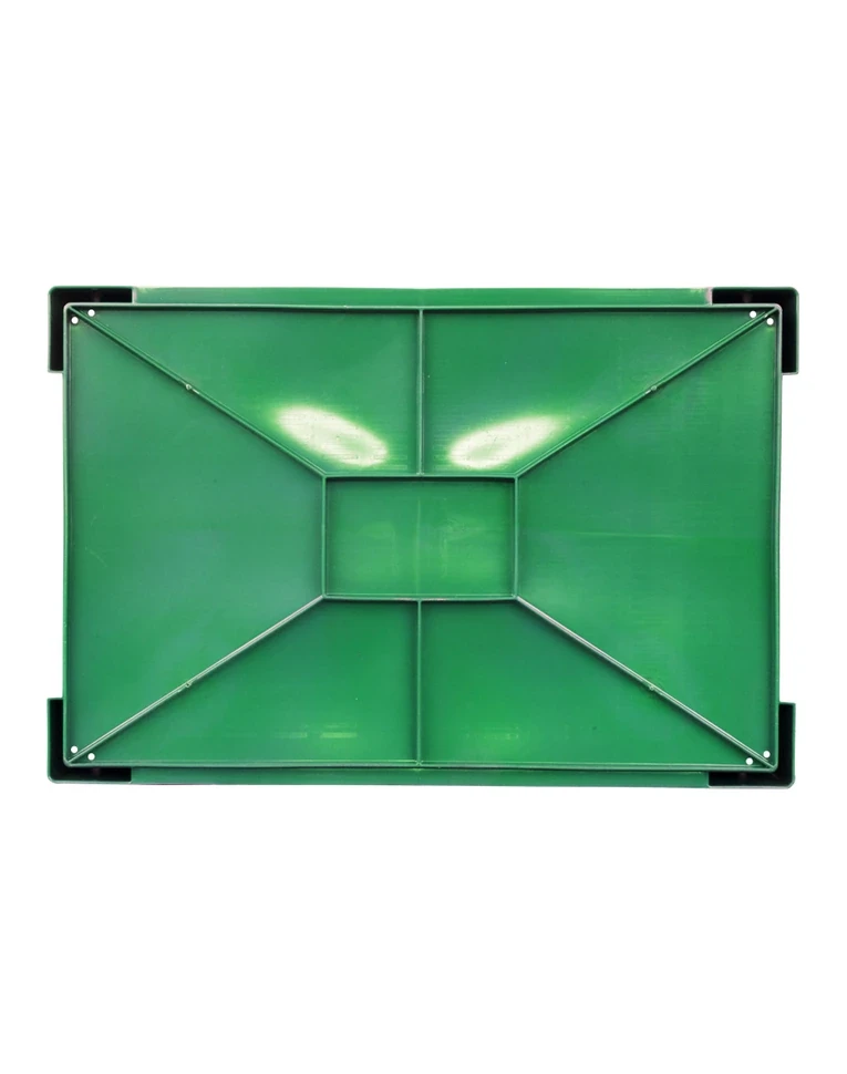 Ящик 600х400х135  дно сплошное  зелёный