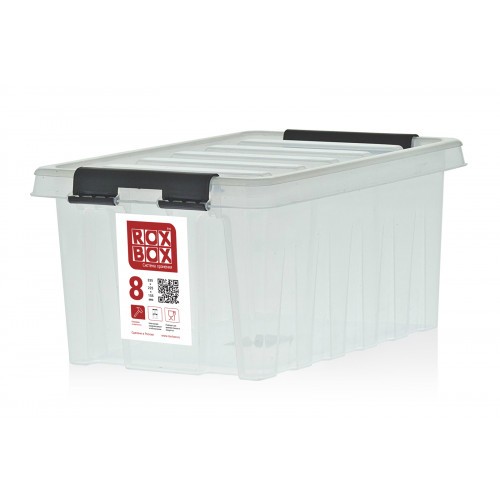 Контейнер Rox Box Original 8 (335х220х155 мм с крышкой и клипсами прозрачный) купить в Казани