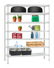 Стеллаж металлический Титан МС-900 2200x1000x300 7 полок Стеллаж металлический Титан МС-900 2200x1000x300 7 полок