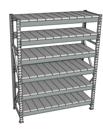 Стеллаж грузовой СГР 2500x900x500 6 полок (металл) Стеллаж грузовой СГР 2500x900x500 6 полок (металл)