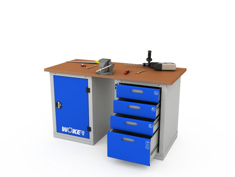 Верстак двухтумбовый WOKER PRO 2104.1200 купить в Казани