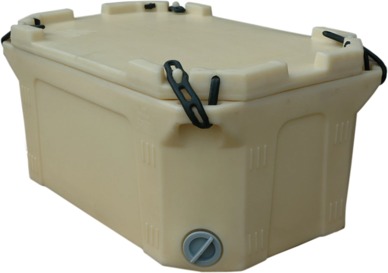 Контейнер 790х490х400 мм бежевый с крышкой купить в Казани Контейнер 790х490х400 мм бежевый с крышкой купить в Казани