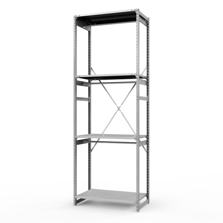 Стеллаж металлический ТСУ Универсал, 3000х1060х500 мм.Штанги: 3шт. Полки: металл 4 шт. купить в Казани Стеллаж металлический ТСУ Универсал, 3000х1060х500 мм.Штанги: 3шт. Полки: металл 4 шт. купить в Казани