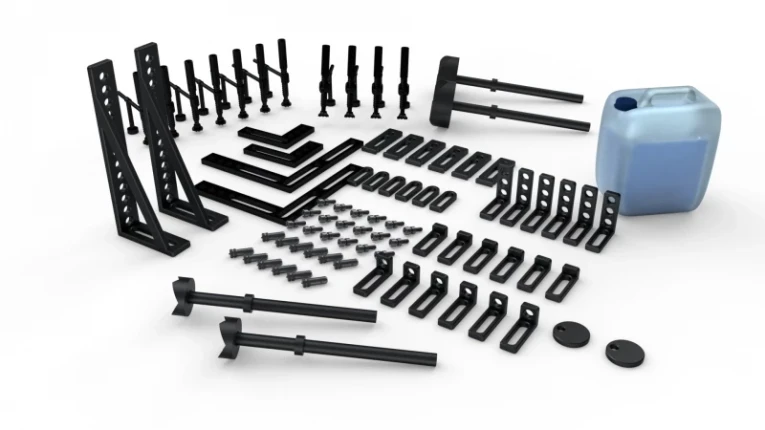 Набор оснастки для сварочного стола №3: Стандартный (84 предмета) купить в Казани