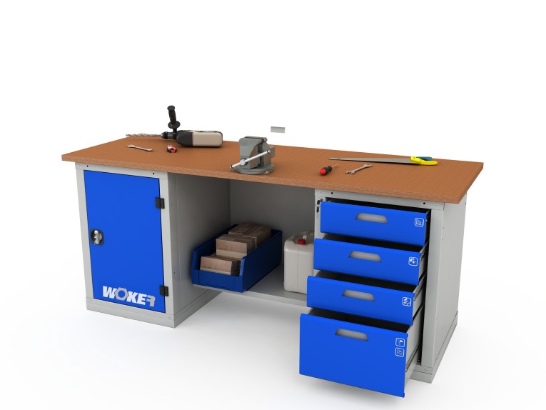 Верстак двухтумбовый WOKER PRO 2104.2000 купить в Казани Верстак двухтумбовый WOKER PRO 2104.2000 купить в Казани