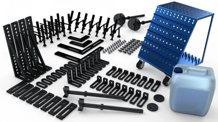 Набор оснастки для сварочного стола №4: Профессиональный (117 предметов) купить в Казани