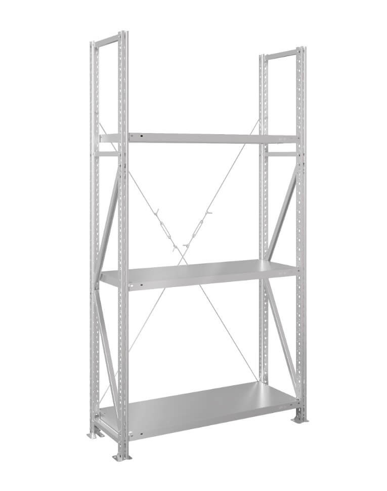 Стеллаж MS U 2000x1200x600 3 полки (180 кг, металл) купить в Казани