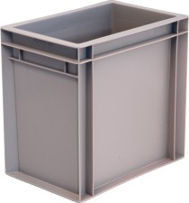 Ящик 300х200х290 сплошной, без ручек, гладкое дно, серый B-3228 Ящик 300х200х290 сплошной, без ручек, гладкое дно, серый B-3228